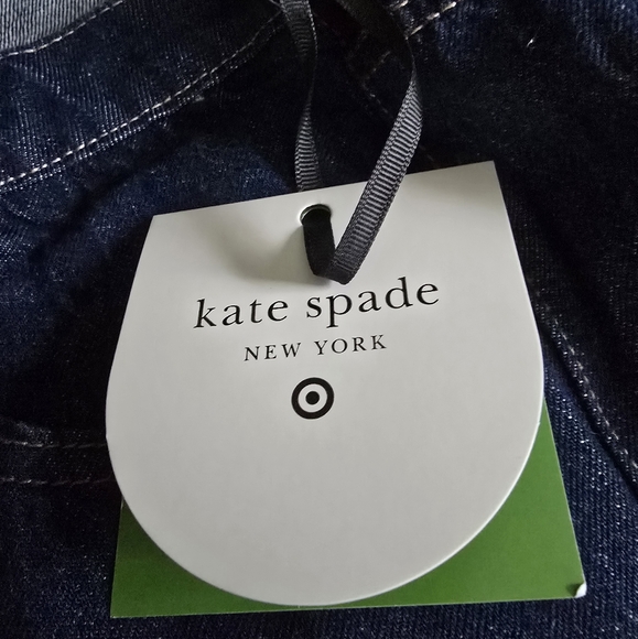 NEW KATE SPADE x Target Jeans Women’s Size 14 High Rise Straight Leg Wide Cuff - Picture 8 of 13